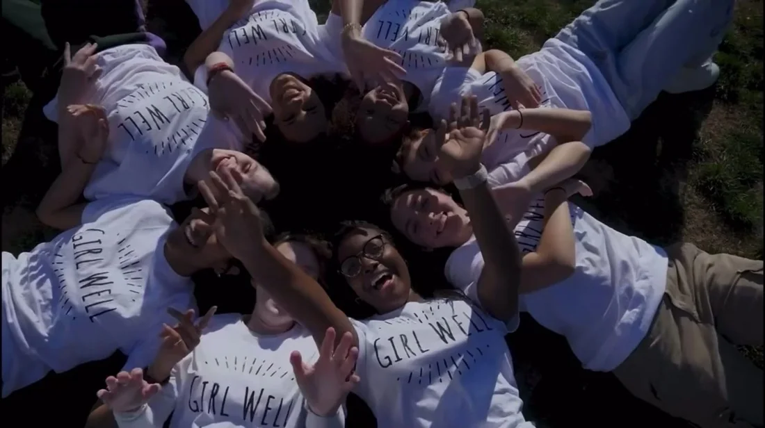 Girls in Girl Well tees