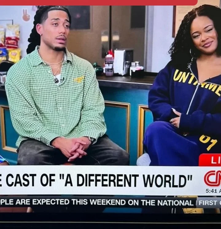 Cast members on CNN from The Pit set in 2026, with a bottle of Capital City Mambo Sauce on the counter